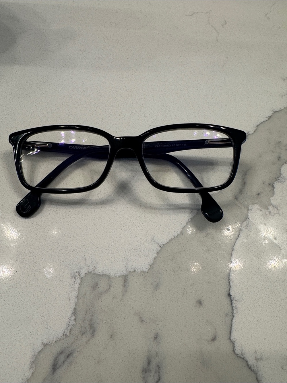 Kids Carrera Black Gloss Full-Rim Reading Eyeglasses